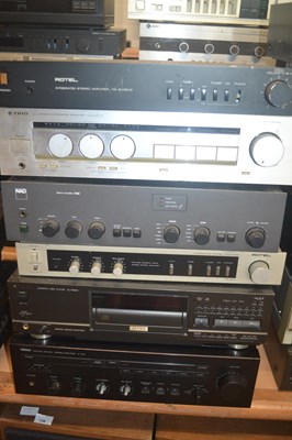 Lot 117 - A group of stereo separates to include a Rotel...