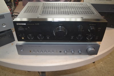 Lot 139 - A Pioneer stereo amplifier A-605R together...