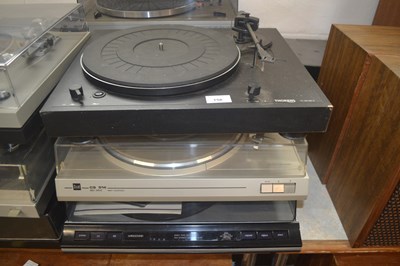 Lot 158 - A group of three turntables comprising a Dual...