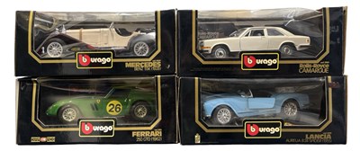 Lot 318 - Four boxed Bburago die-cast model cars, to...