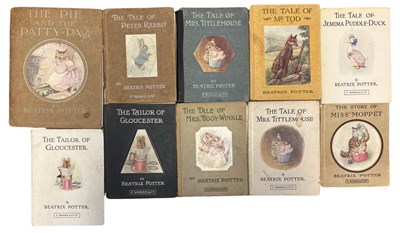 Lot 326 - BEATRIX POTTER: 10 Titles: THE TALE OF PETER...