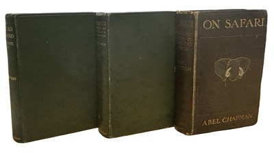 Lot 90 - ABEL CHAPMAN: 3 Titles: ON SAFARI, London,...