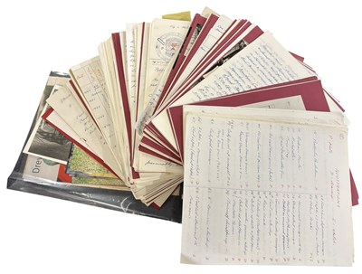 Lot 982 - A fascinating collection of manuscript,...
