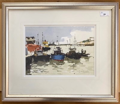 Lot 28 - John Yardley (British, b.1933), Inner Harbour,...