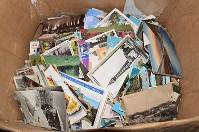 Lot 7 - Box containing a quantity of postcards and...