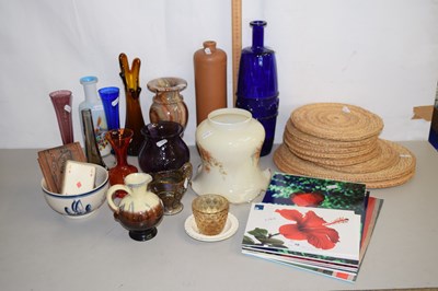 Lot 10 - Quantity of ceramic plaques with woven place...