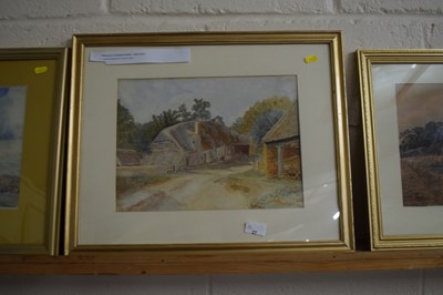Lot 27 - Watercolour of a farmyard scene attributed to...