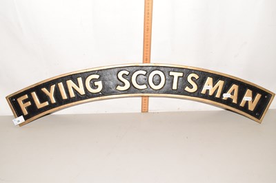 Lot 36 - A reproduction engine plate signed for the...