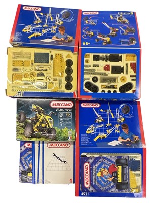 Lot 407 - Four modern Meccano Evolution sets (unchecked...