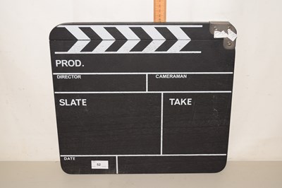 Lot 52 - A wooden movie production board
