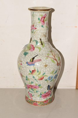 Lot 53 - A Chinese vase, crackle ware decorated in...