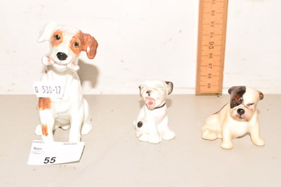Lot 55 - Royal Doulton figurine of a novelty dog with...