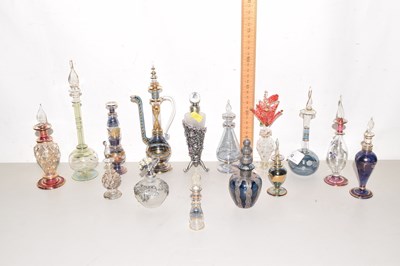 Lot 62 - Group of small glass perfume bottles