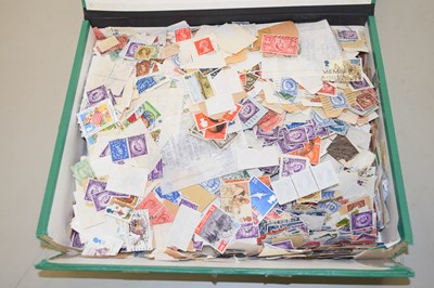 Lot 65 - Box containing a quantity of loose stamps,...