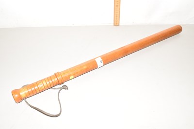 Lot 69 - A large wooden truncheon