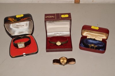 Lot 120 - Case containing a gents wristwatch together...