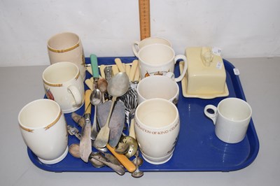 Lot 132 - Group of mainly commemorative mugs, Queen...