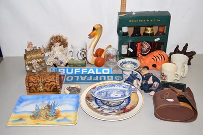 Lot 143 - Mixed Lot: Ceramics, small dolls, model of a...