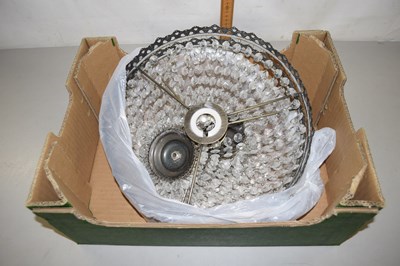 Lot 167 - A glass lamp fitting