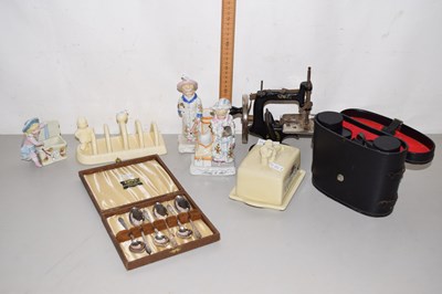 Lot 172 - Group of ceramic items and plated spoon set an...