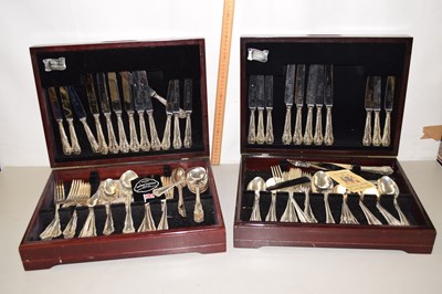 Lot 178 - Box containing a quantity of plated cutlery...