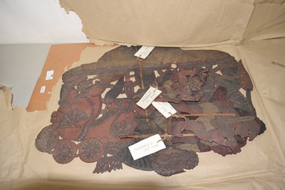 Lot 183 - A group of Indian shadow puppets including...
