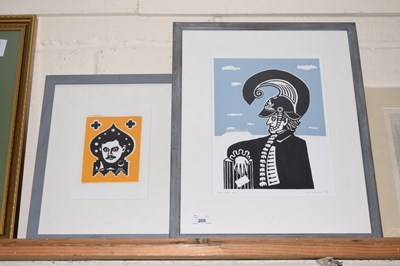 Lot 205 - Print of Lord Byron signed by Handley No 3 of 50