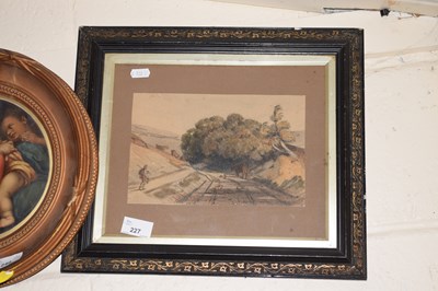Lot 227 - Watercolour of a landscape scene