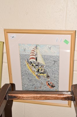 Lot 230 - Print of a sailing scene
