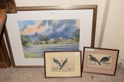 Lot 234 - Watercolour of buildings