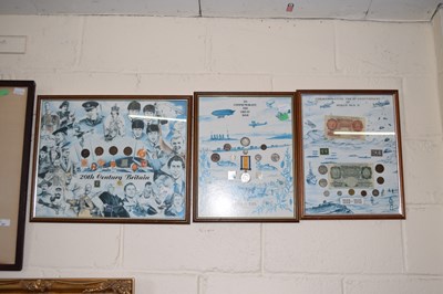 Lot 238 - Framed montage of 20th Century Britain...