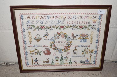Lot 247 - Embroidery dated 1988
