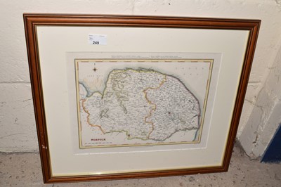 Lot 249 - Map of Norfolk drawn and engraved for Lewis...