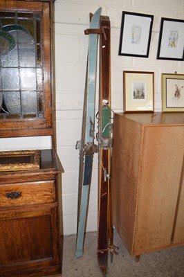 Lot 252 - Two sets of skis made by Andagaj with two ski...