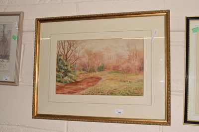 Lot 266 - A watercolour of a forest scene signed J J...