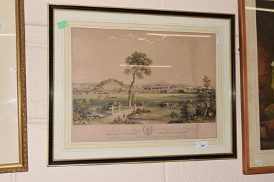 Lot 267 - Coloured print of Nottingham, published March...