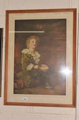 Lot 268 - Coloured print of a young boy