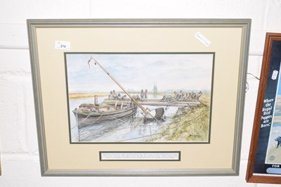 Lot 270 - A watercolour signed by Hurley with title...