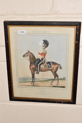 Lot 273 - Coloured print entitled Officers of the...