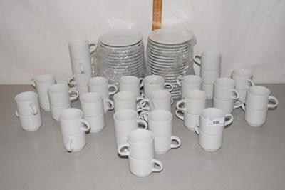 Lot 532 - Quantity of ceramic tea wares