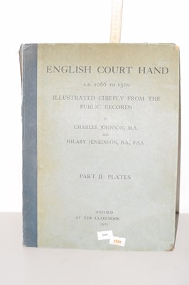 Lot 559 - CHARLES JOHNSON AND HILARY JENKINSON: ENGLISH...