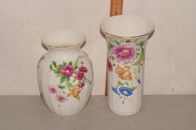 Lot 561 - Two vases decorated with floral prints
