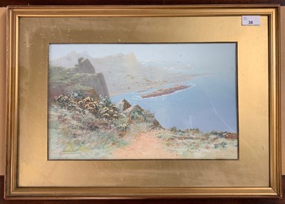 Lot 38 - Brett Harris (British, 20th century) Cliffs...