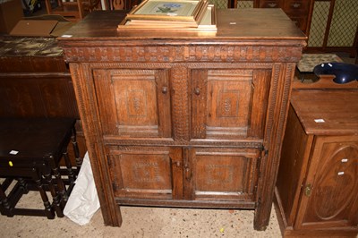 Lot 282 - Oak reproduction side cabinet