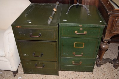 Lot 296 - Two metal Sankey Sheldon filing pedestals
