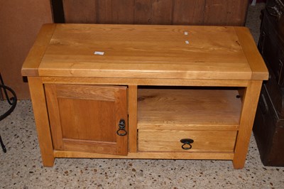 Lot 301 - Modern oak entertainment unit
