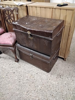 Lot 288 - Two metal trunks