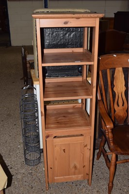 Lot 304 - Modern pine narrow shelf unit