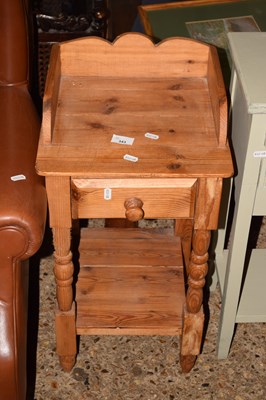 Lot 343 - Small pine bedside table