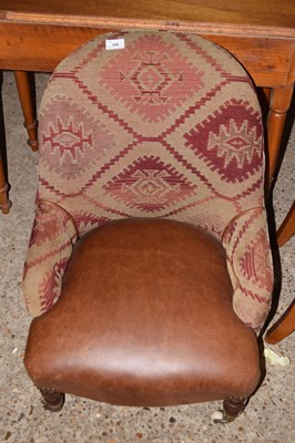 Lot 349 - An upholstered low bedroom chair